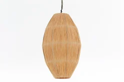 Flamant Aimee, Hanglamp, Raffia En Ijzer, L^ Verlichting