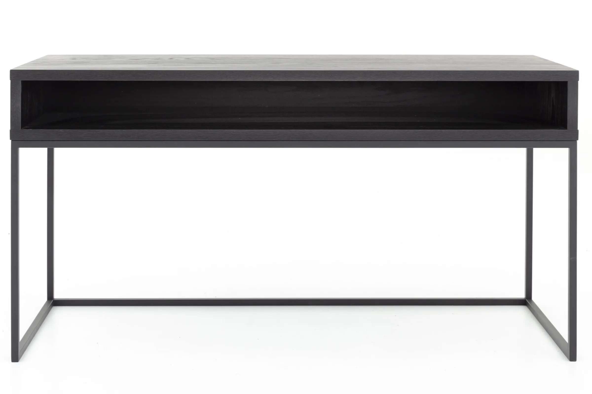 Flamant Armand, Bureau, Zwart Eiken En Metaal^ Bureaus