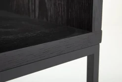 Flamant Armand, Bureau, Zwart Eiken En Metaal^ Bureaus