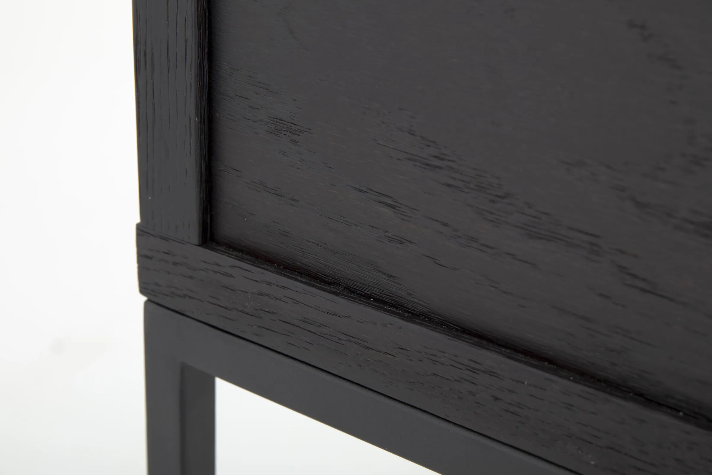 Flamant Armand, Bureau, Zwart Eiken En Metaal^ Bureaus