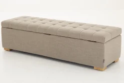 Flamant Aubiz, Poef, Stof, Met Deksel^ Banken