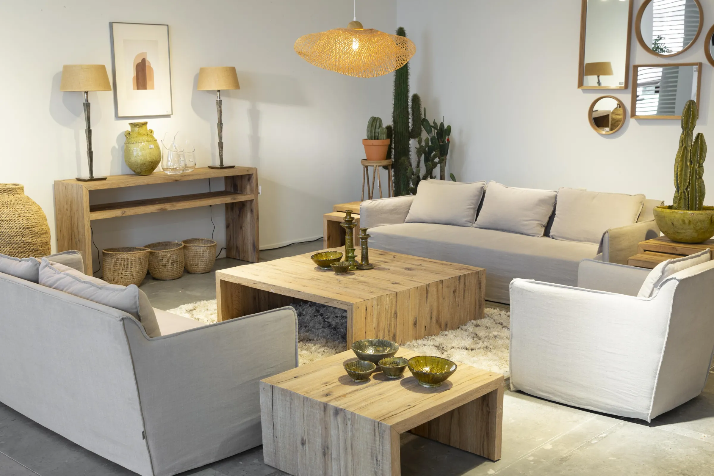 Flamant Aurelius, Hanglamp, Bamboe, L^ Verlichting