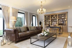 Flamant Balmore, Boekenkast, Verweerd Eiken, 3-Delig, Met Ladder^ Kasten