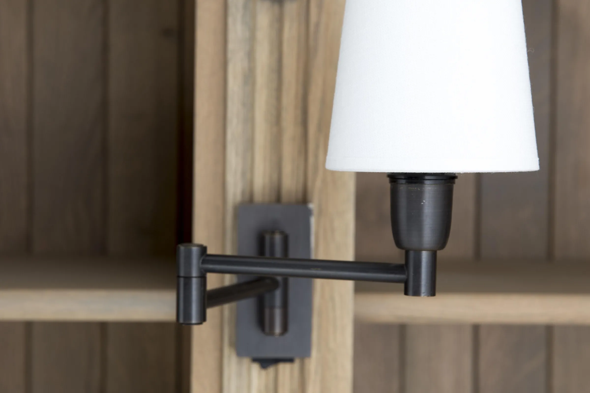 Flamant Balmore, Boekenkast, Verweerd Eiken, 2-Delig, Met Ladder^ Kasten