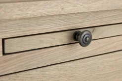 Flamant Balmore, Boekenkast, Verweerd Eiken, 2-Delig, Met Ladder^ Kasten