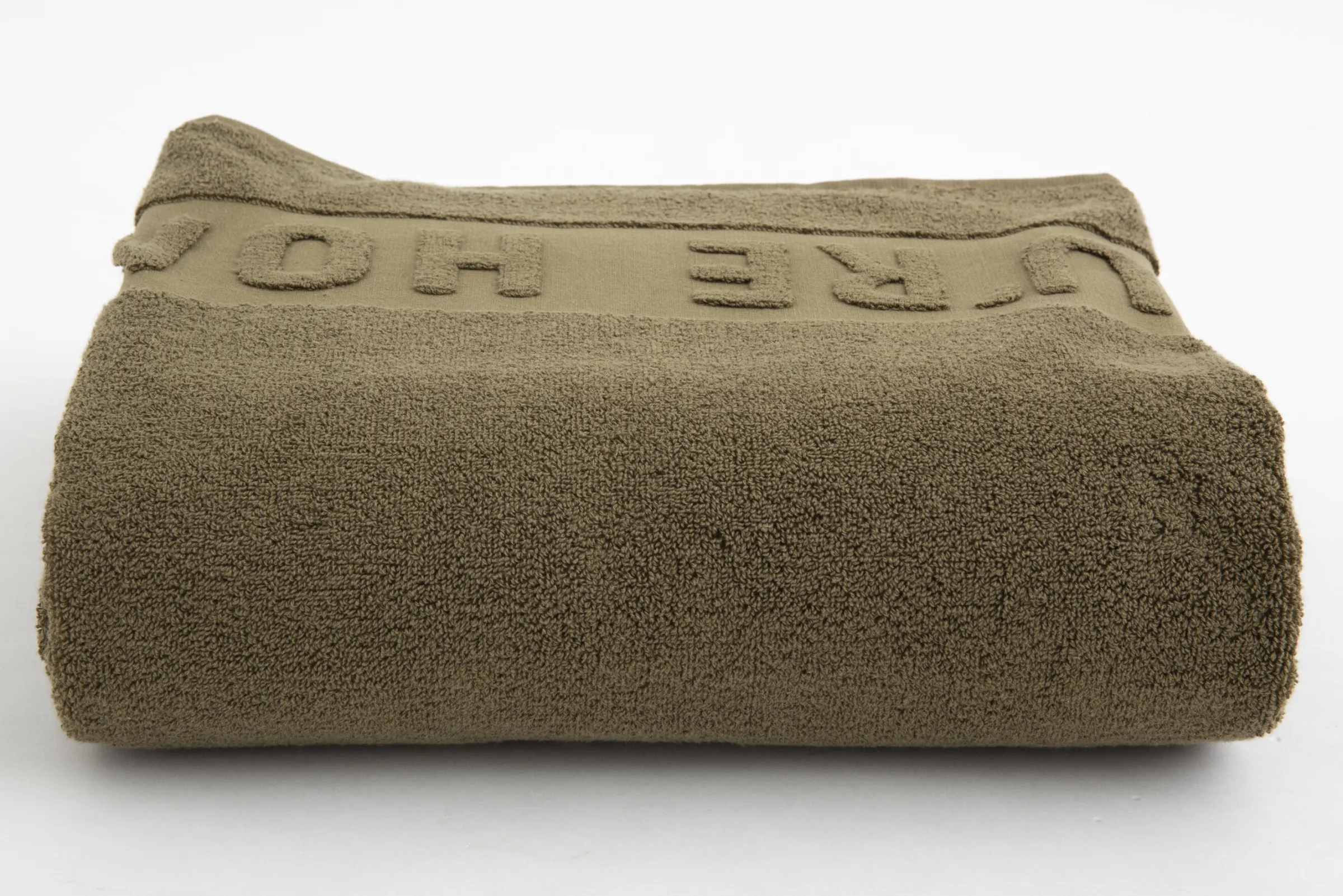 Flamant Baobao, Badhanddoek, Kaki, 100X180 Cm^ Textiel