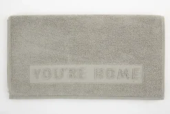 Flamant Baobao, Badhanddoek, Lichtgrijs, 100X180 Cm^ Textiel