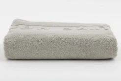 Flamant Baobao, Badhanddoek, Lichtgrijs, 100X180 Cm^ Textiel