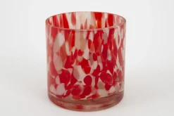 Flamant Bardi, Theelichthouder, Glas, Rood^ Decoratie