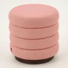 Flamant Beatrice, Poef, Rond, Roze^ Banken