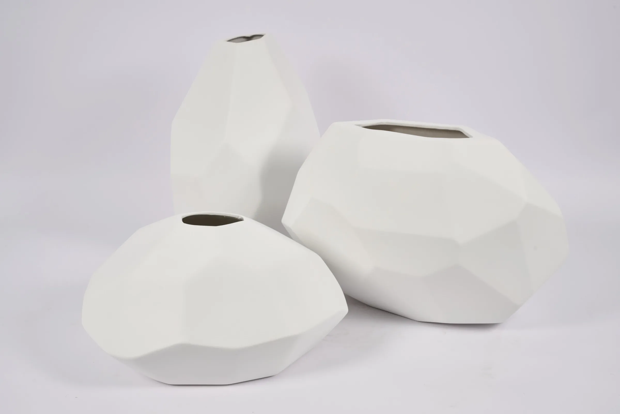 Flamant Belinda, Vaas, Keramiek, Wit, Model 2^ Decoratie