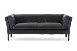 Flamant Bellamy, Bank, Zwart, Leer, 2,5-Zits^ Banken