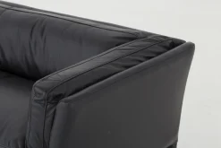 Flamant Bellamy, Bank, Zwart, Leer, 2,5-Zits^ Banken