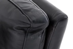 Flamant Bellamy, Bank, Zwart, Leer, 2,5-Zits^ Banken