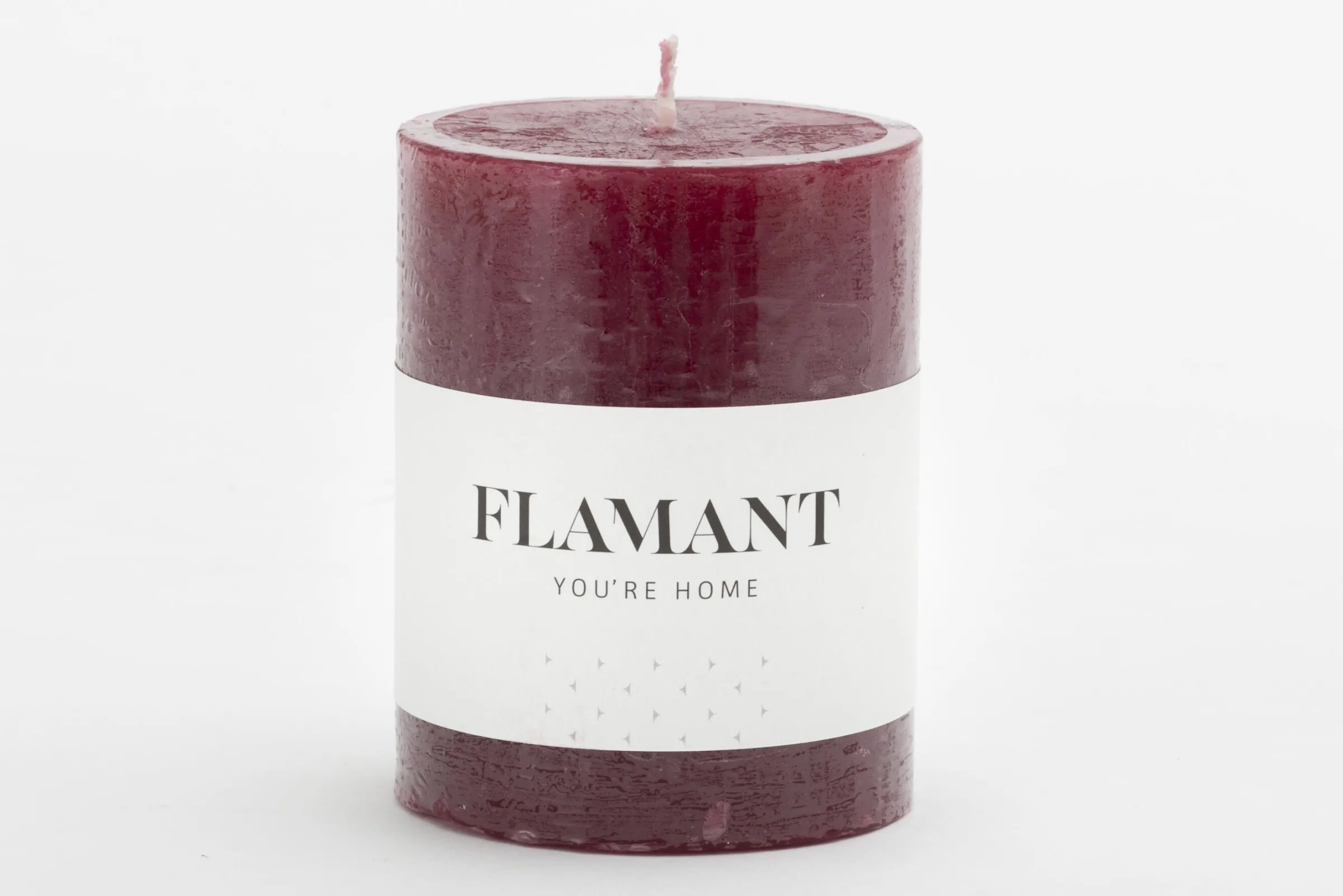 Flamant Beth, Kaars, Kleur Balmoral Rood, 7X9Cm^ Decoratie