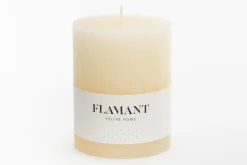 Flamant Beth, Kaars, Kleur Creme, 9X11,5Cm^ Decoratie