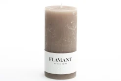 Flamant Beth, Kaars, Kleur Taupe, 7X15Cm^ Decoratie