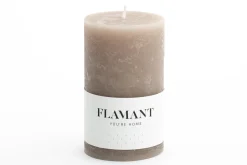Flamant Beth, Kaars, Kleur Taupe, 7X11,5Cm^ Decoratie