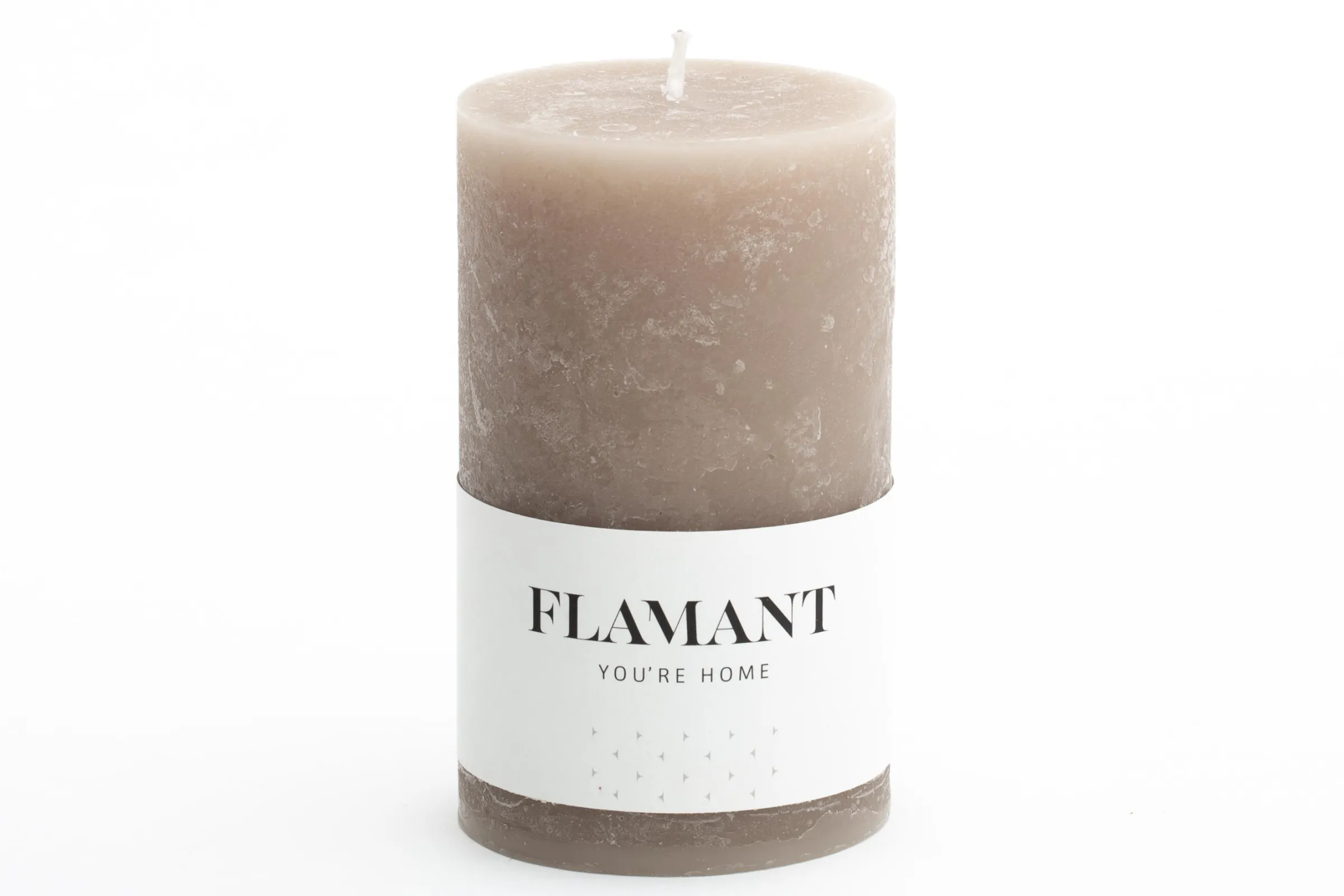Flamant Beth, Kaars, Kleur Taupe, 7X11,5Cm^ Decoratie