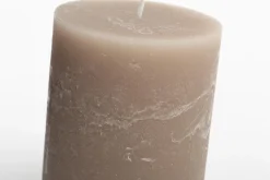 Flamant Beth, Kaars, Kleur Taupe, 7X11,5Cm^ Decoratie