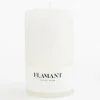 Flamant Beth, Kaars, Kleur Wit, 9X15Cm^ Decoratie