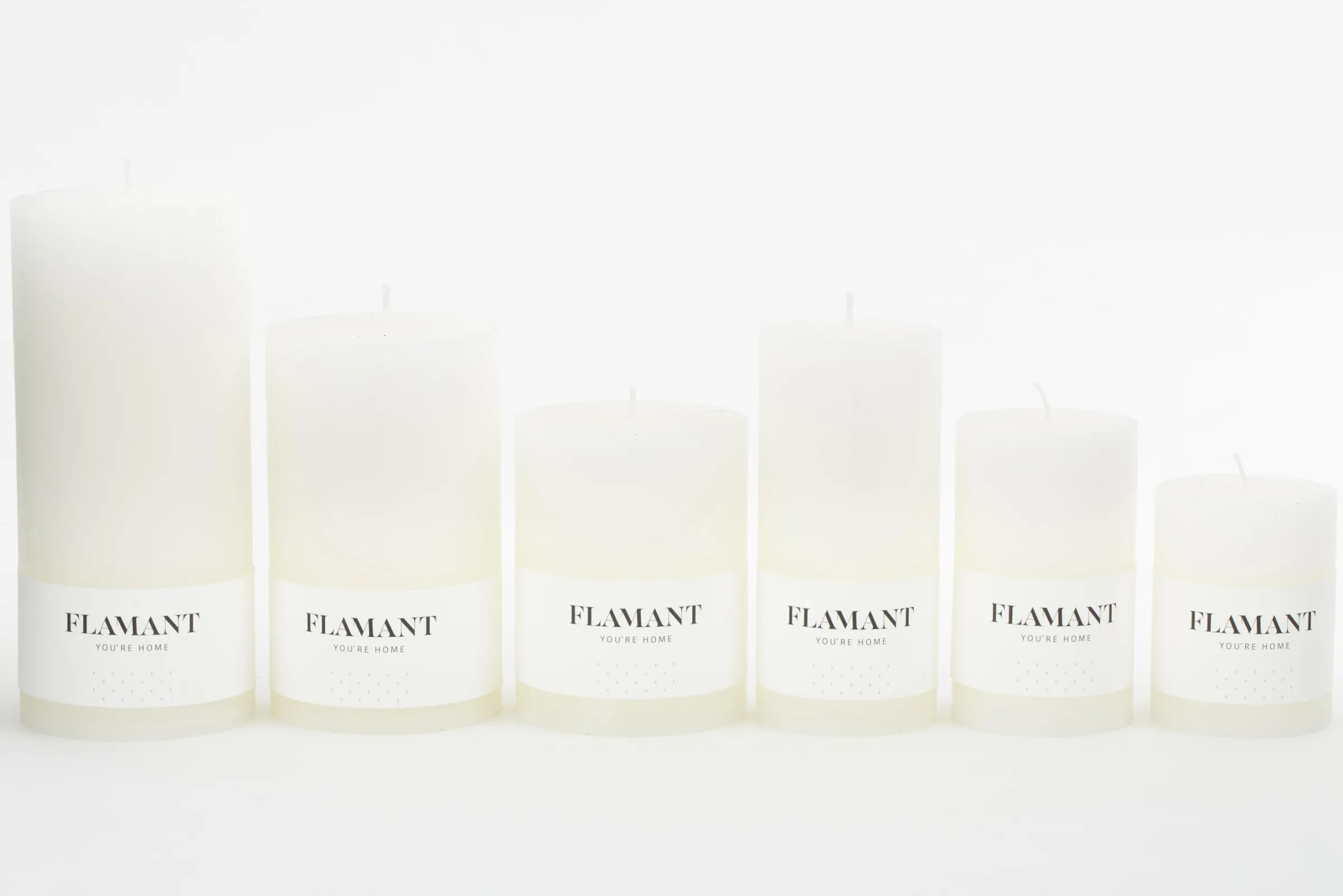 Flamant Beth, Kaars, Kleur Wit, 7X15Cm^ Decoratie