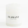 Flamant Beth, Kaars, Kleur Wit, 7X9Cm^ Decoratie