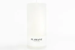 Flamant Beth, Kaars, Kleur Wit, 9X20Cm^ Decoratie