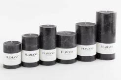 Flamant Beth, Kaars, Kleur Zwart, 9X11,5Cm^ Decoratie