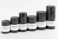 Flamant Beth, Kaars, Kleur Zwart, 9X15Cm^ Decoratie