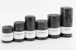 Flamant Beth, Kaars, Kleur Zwart, 9X20Cm^ Decoratie