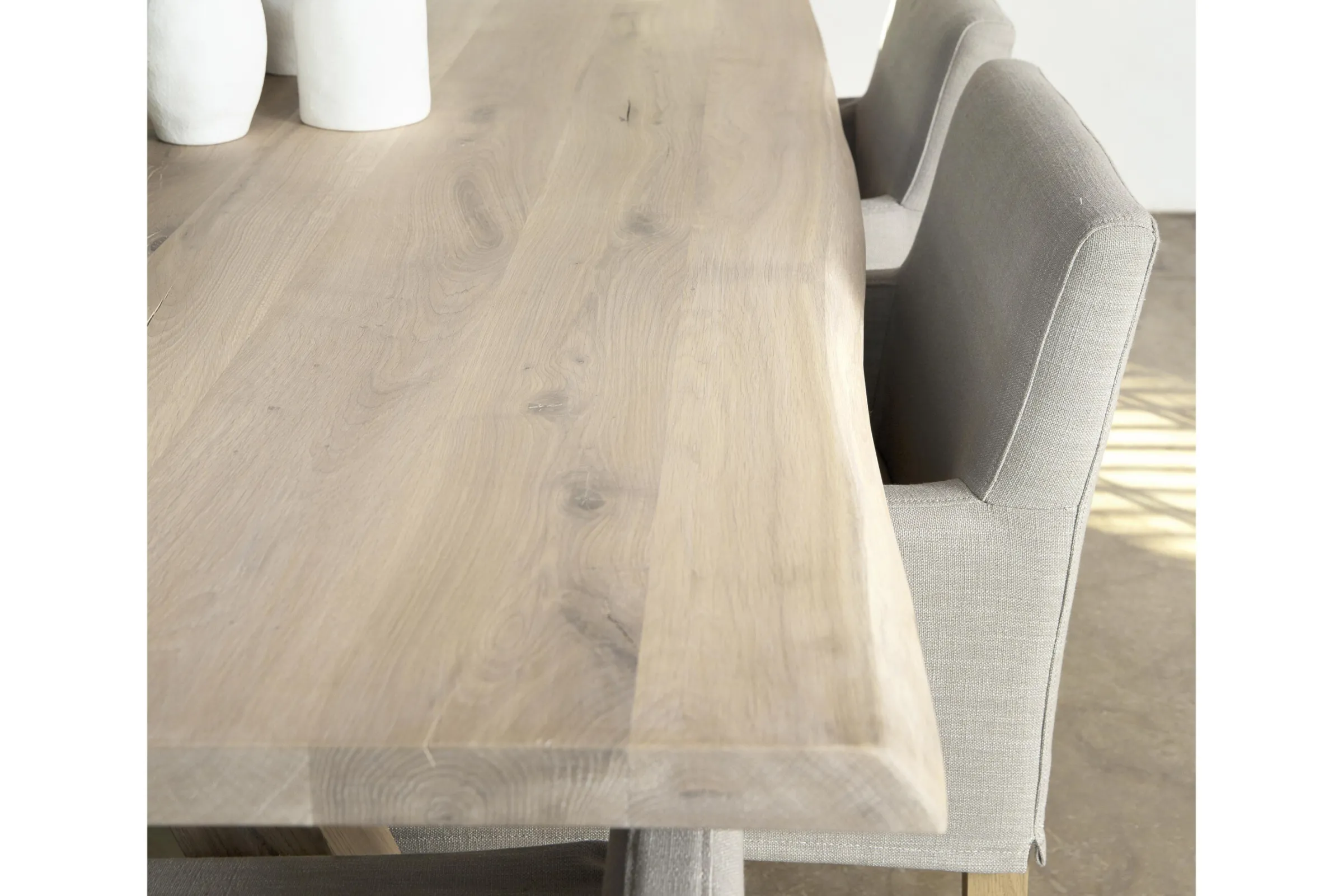 Flamant Billy, Fauteuil, Berken, Gebroken Wit Linnen^ Stoelen