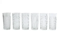 Flamant Bogart, Hoog Glas, Handgeslepen, Set Van 6^ Bril