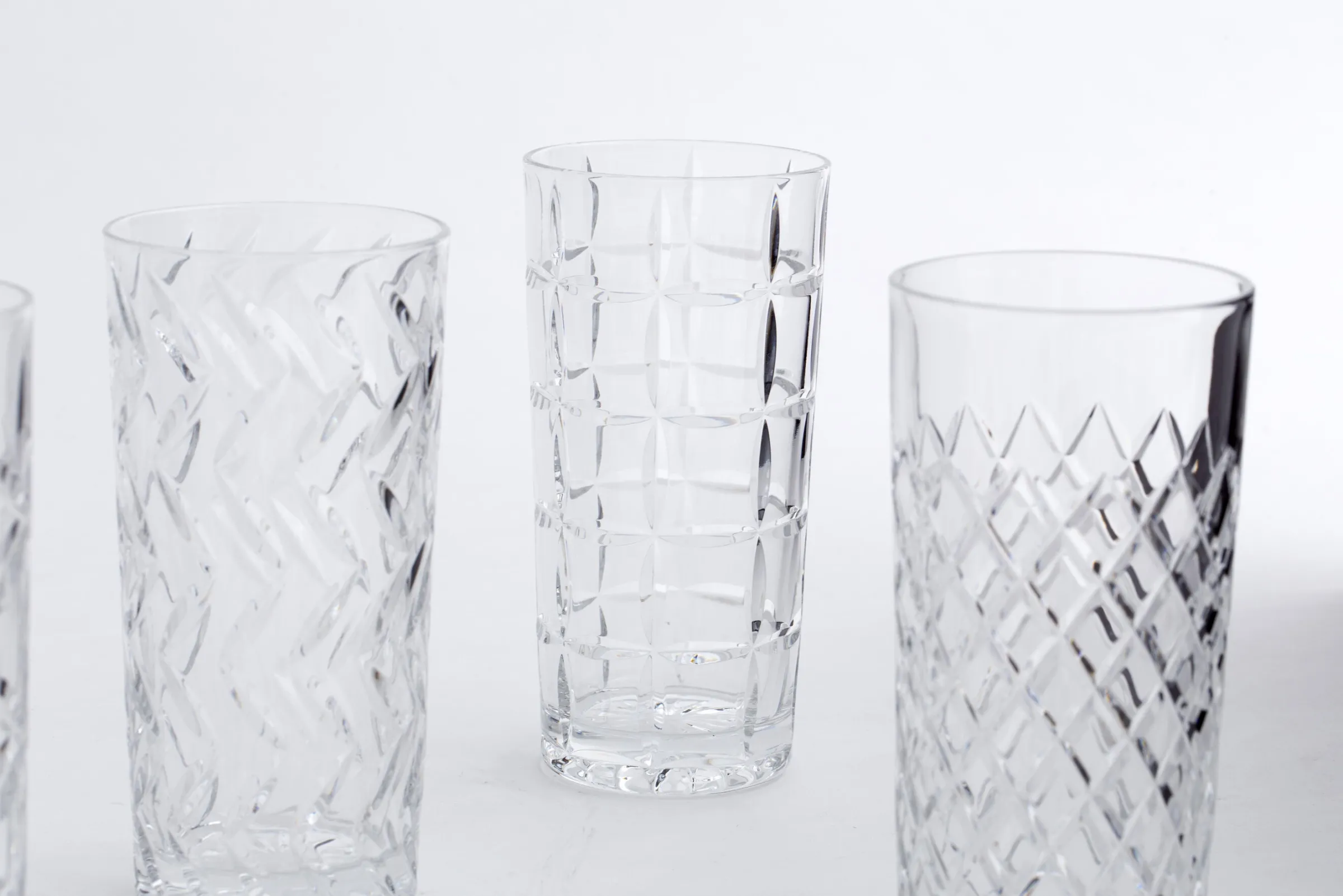 Flamant Bogart, Hoog Glas, Handgeslepen, Set Van 6^ Bril