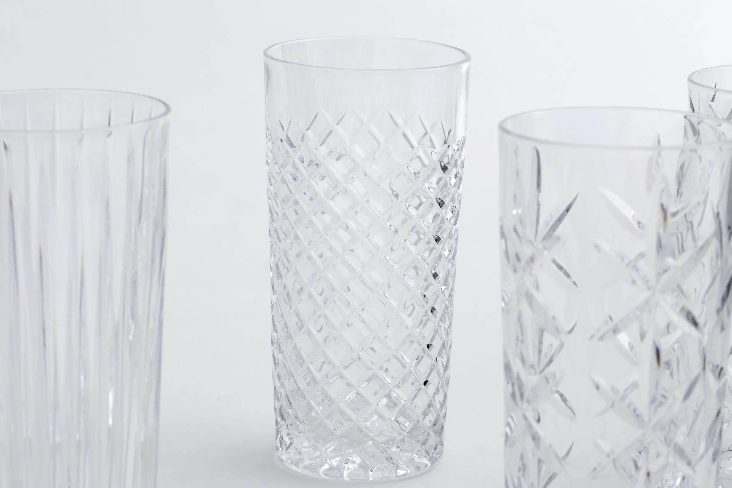 Flamant Bogart, Hoog Glas, Handgeslepen, Set Van 6^ Bril