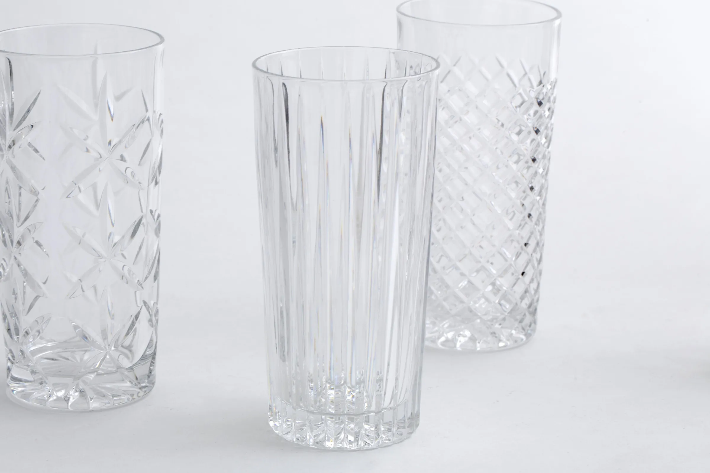 Flamant Bogart, Hoog Glas, Handgeslepen, Set Van 6^ Bril