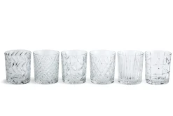 Flamant Bogart, Whiskyglas, Handgeslepen, Set Van 6^ Bril