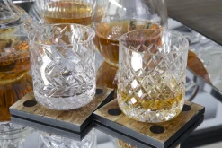 Flamant Bogart, Whiskyglas, Handgeslepen, Set Van 6^ Bril