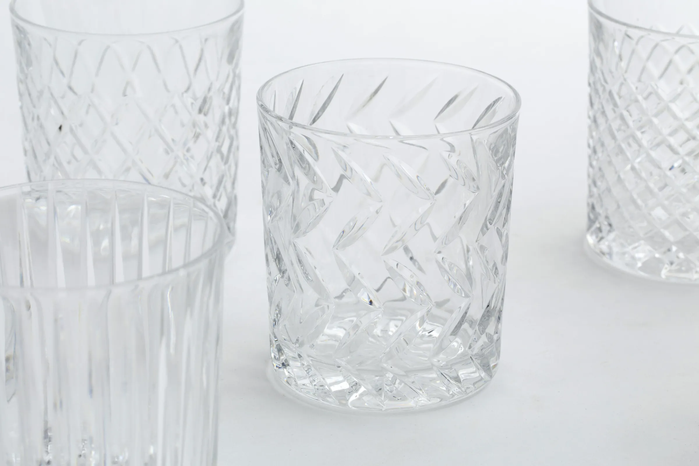 Flamant Bogart, Whiskyglas, Handgeslepen, Set Van 6^ Bril