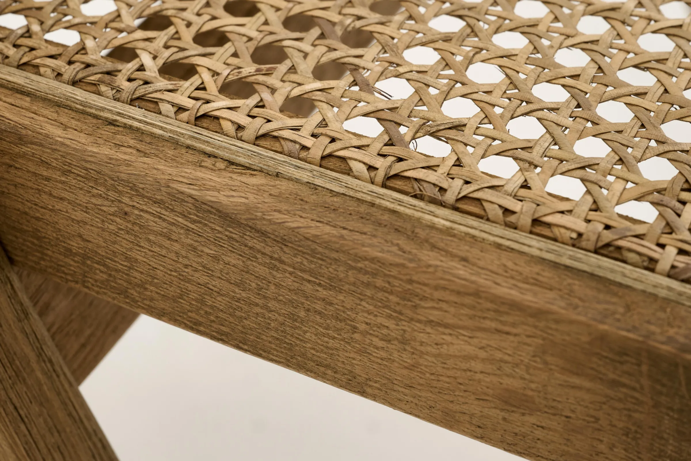 Flamant Bruno, Fauteuil, Eiken, Riet, Met Kussen^ Stoelen