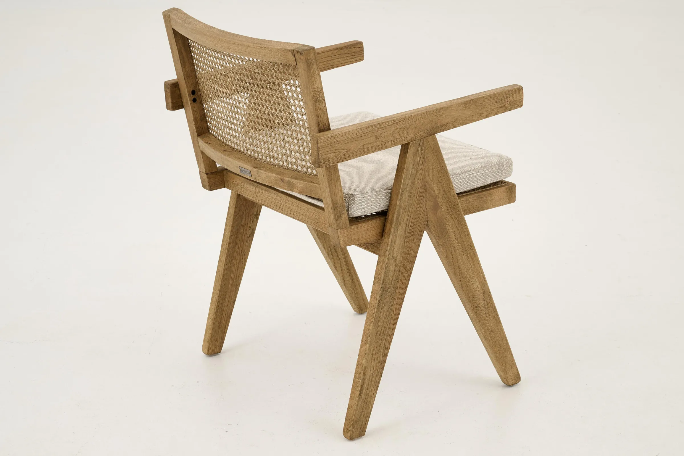 Flamant Bruno, Fauteuil, Eiken, Riet, Met Kussen^ Stoelen