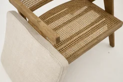 Flamant Bruno, Fauteuil, Eiken, Riet, Met Kussen^ Banken