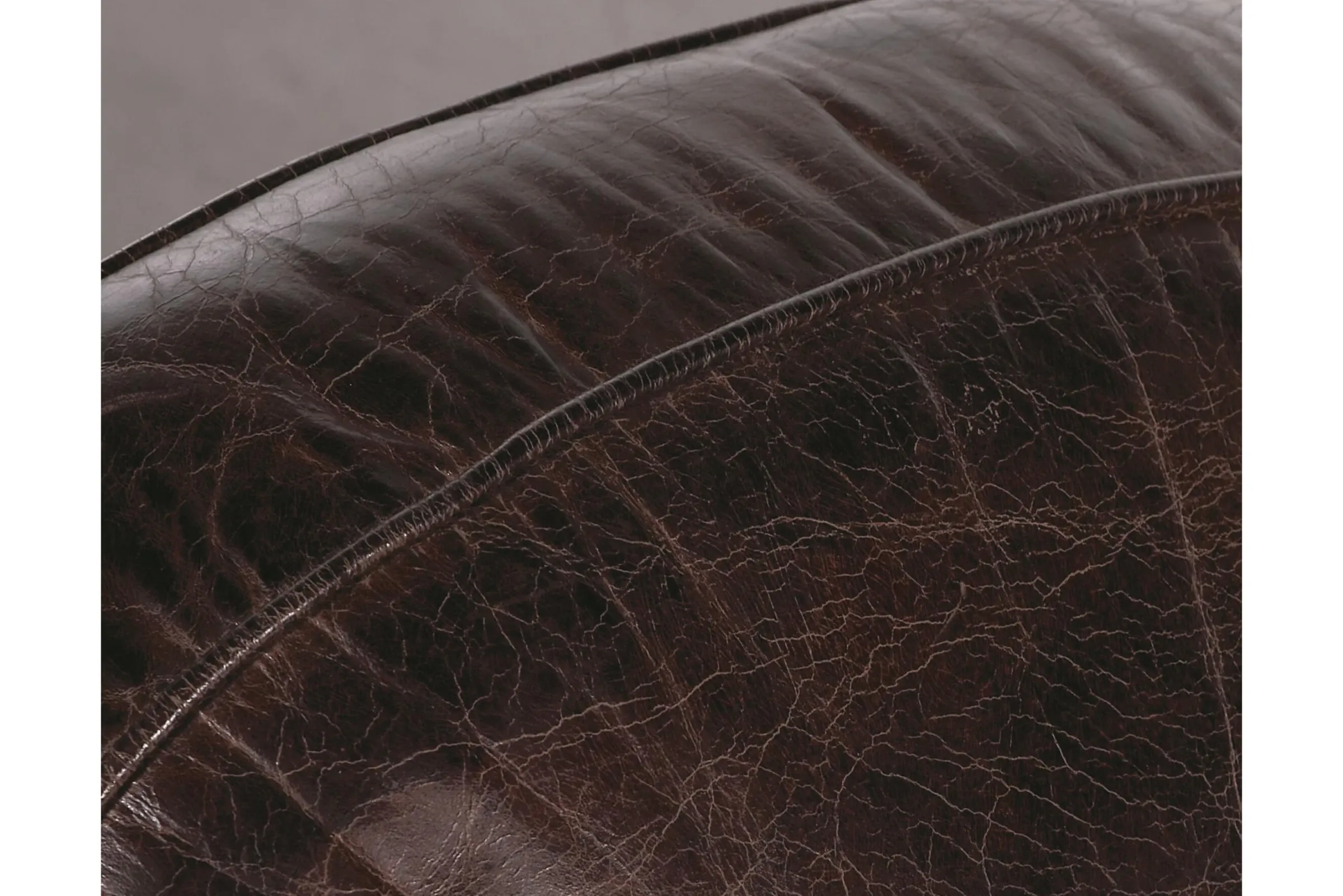 Flamant Burnham, Club Fauteuil, Donkerbruin, Leer^ Banken