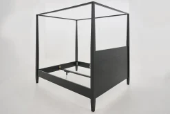 Flamant Cape Cod, Hemelbed, Zwart, 180 Cm^ Bedden