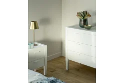 Flamant Cape Cod, Nachtkastje, Grenenhout, Wit^ Moederdag