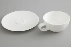 Flamant Cathy, Kop En Schotel, Porselein, Wit, 200 Ml^ Borden, Borden En Kommen