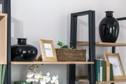 Flamant Chiaz, Vaas, Glas, Zwart^ Decoratie