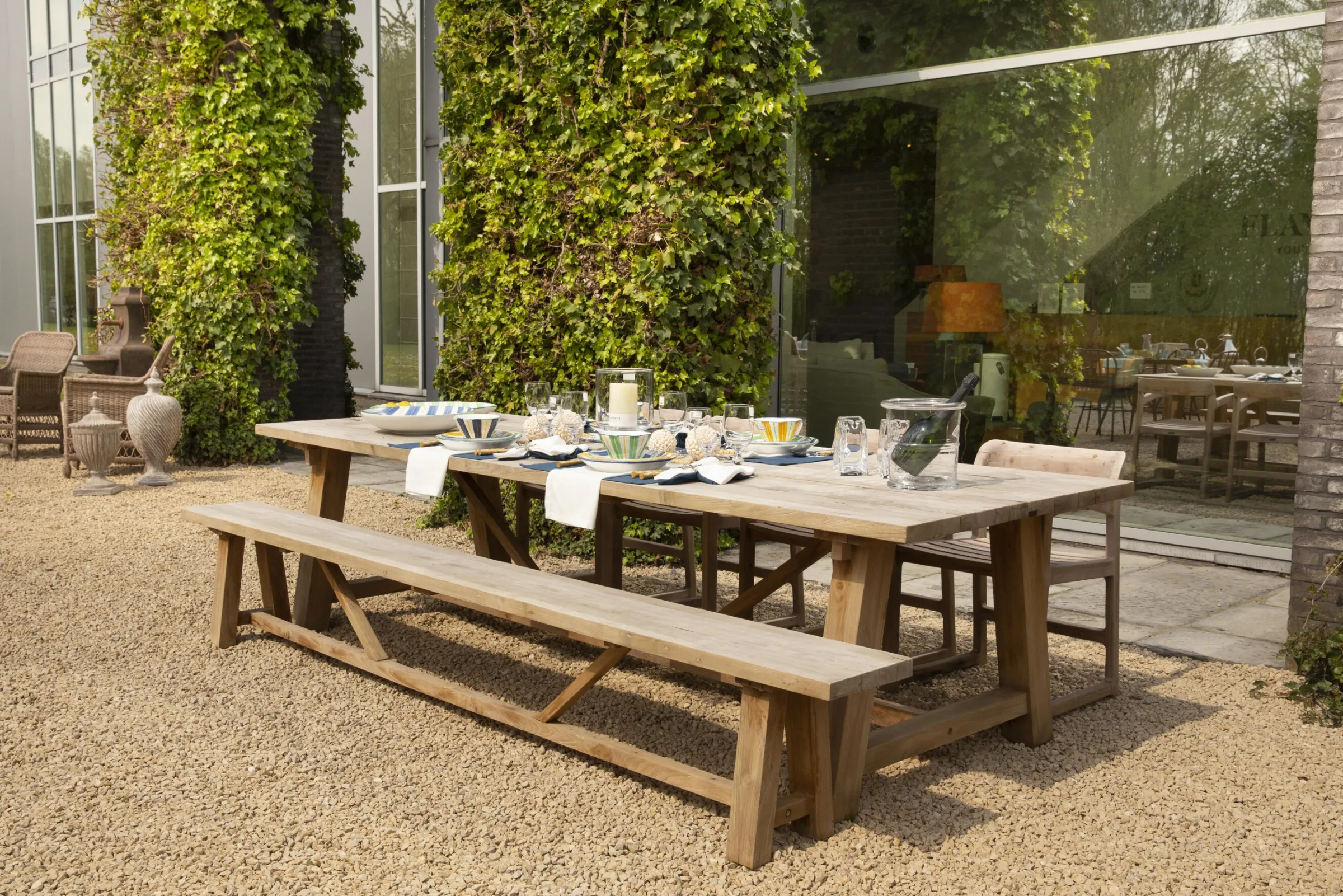 Flamant Clarcke, Tuinbank, Rechthoekig^ Banken