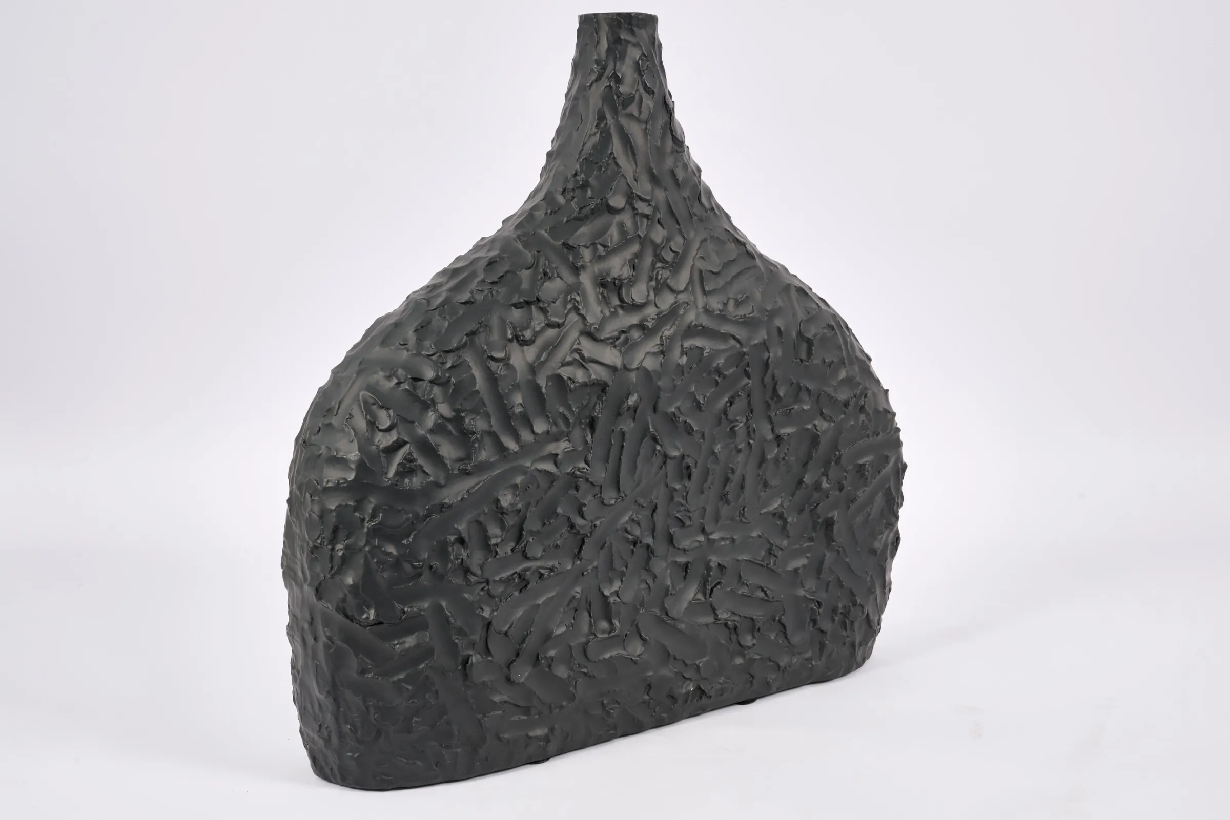 Flamant Corralee, Vaas, Keramiek, Zwart, L^ Decoratie