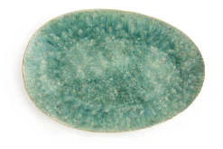 Flamant Cresta, Serveerbord, Keramiek, Turkoois, Ovaal^ Borden, Borden En Kommen